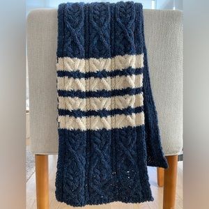 Thom Browne wool scarf - Navy